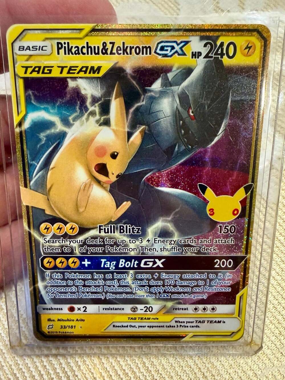 Pikachu & Zekrom GX - ME: 30th Celebration Classic Collection (30C)
